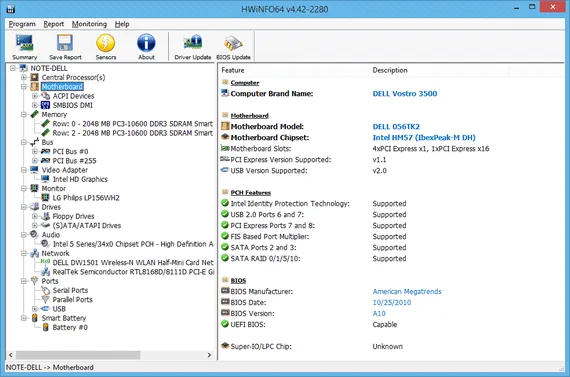 HWINFO Programa para ver informações do hardware - HWINFO