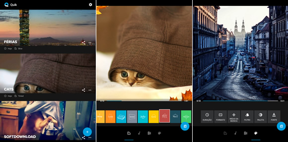 Quik Editor de vídeo gratuito para Android - Quik