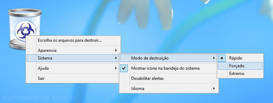 Freeeraser Programa para deletar arquivos permanentemente - Freeeraser