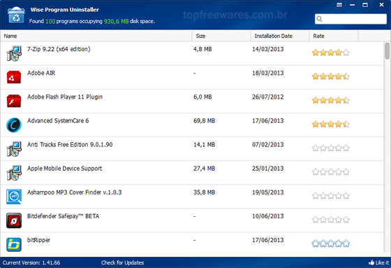 Wise Program Uninstaller Desinstalar programas do PC - Imagem 5