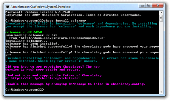 Chocolatey Instalar programas automaticamente - Chocolatey