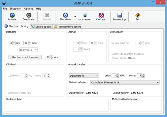WinOFF Programa para agendar o desligamento automático do computador - WinOFF