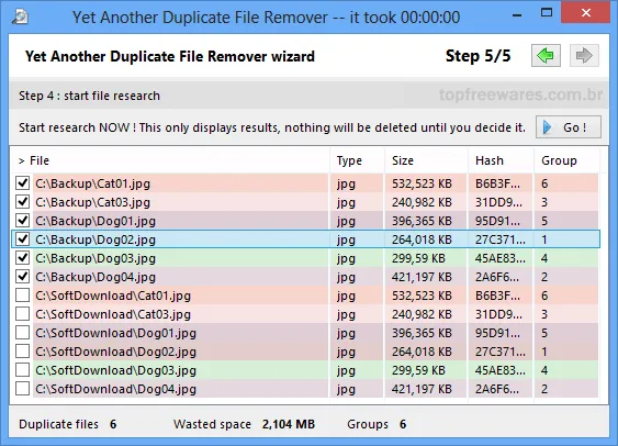 YADFR Programa para encontrar e deletar arquivos duplicados - YADFR