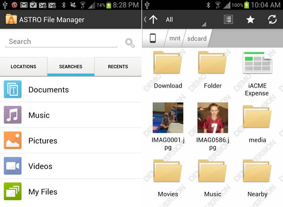 Gerenciador de arquivos para Android - Astro File Manager