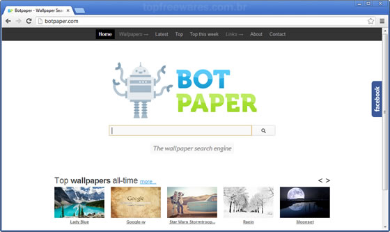 BotPaper Site para baixar papéis de parede - BotPaper
