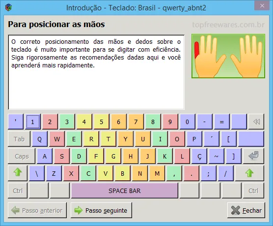 Klavaro Programa de digitação gratuito - Klavaro