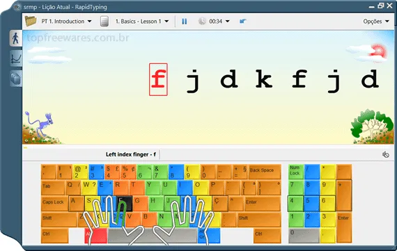 RapidTyping Tutor Programa de digitação gratuito - RapidTyping Tutor