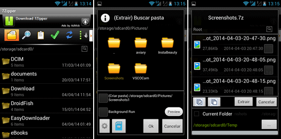 7Zipper Compactador de arquivos para Android - 7Zipper