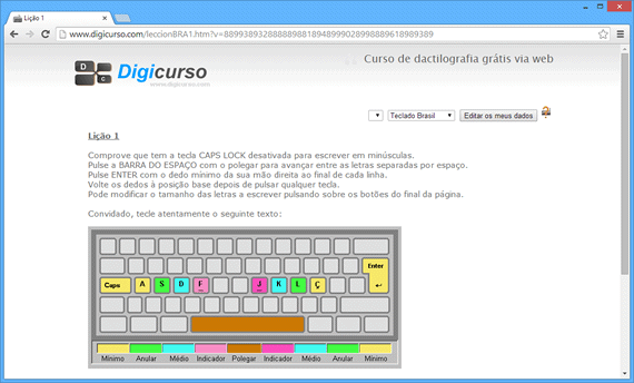 DigiCurso Curso de digitação online - DigiCurso