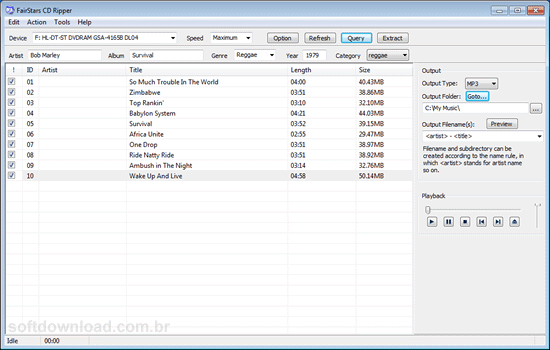 CD Ripper Programa para ripar CD de áudio para MP3 - CD Ripper