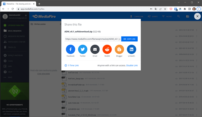 Top 5 sites gratuitos para compartilhar arquivos na internet