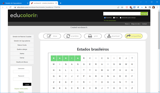 Top 5 sites para criar caça-palavras para baixar e imprimir